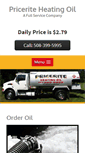 Mobile Screenshot of priceriteheatingoil.com